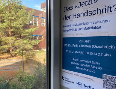 Das "Jetzt" der Handschrift Hölderlins